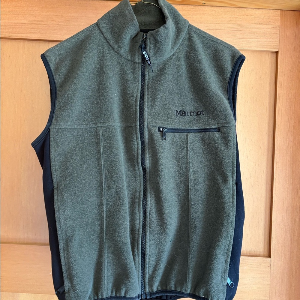 Marmot Forest Green Fleece Windstopper Vest